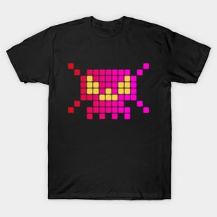Pixel Skull (Warm Color) T-Shirt
